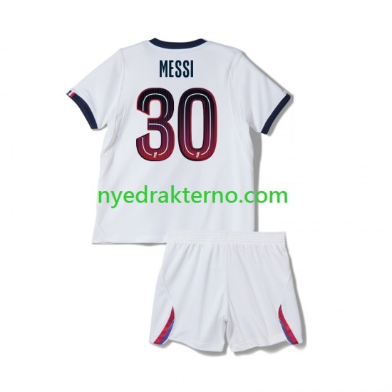 Paris Saint-Germain Fotballdrakt Lionel Messi 30 Barn Bortedraktsett 2026-2027 Kortermet