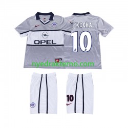 Paris Saint-Germain Fotballdrakt OKOCHA 10 2000 2001 Retro Barn Bortedraktsett Kortermet
