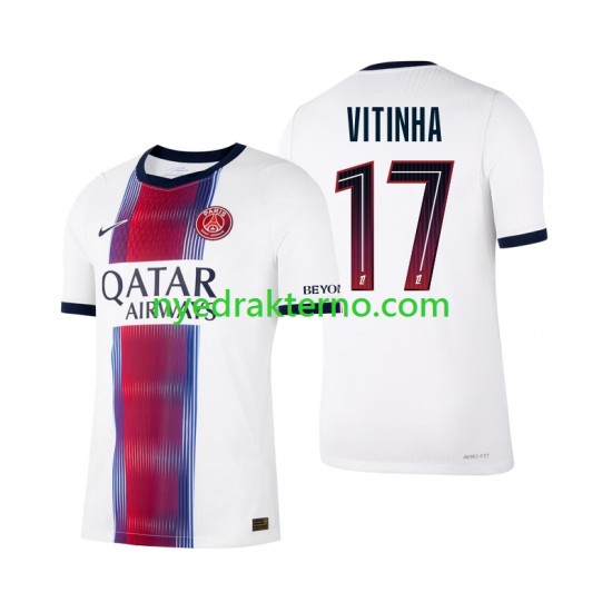 Paris Saint-Germain Fotballdrakt Vitinha 17 Herre Bortedraktsett 2026-2027 Kortermet