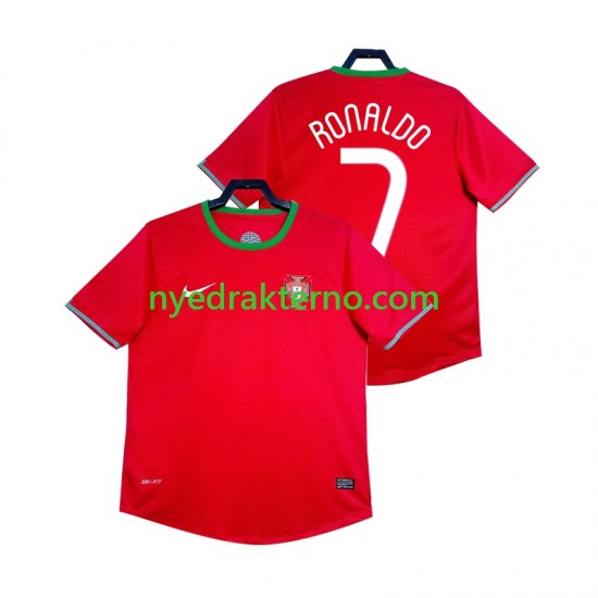 Portugal Fotballdrakt Cristiano Ronaldo 7 2012 Retro Herre Hjemmedraktsett Kortermet