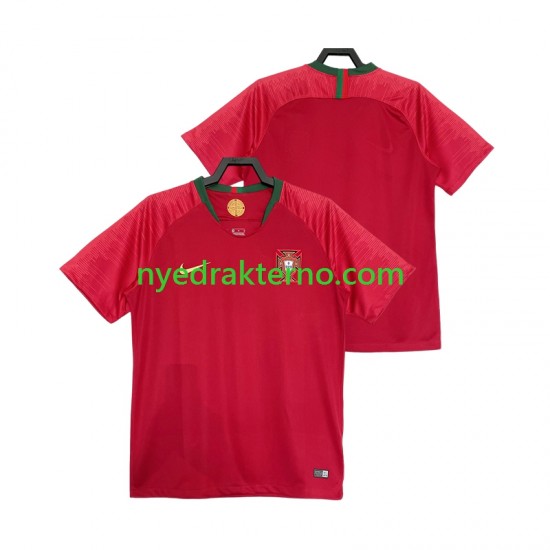 Portugal Fotballdrakt 2018 Retro Herre Hjemmedraktsett Kortermet