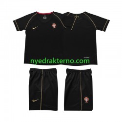 Portugal Fotballdrakt Retro Barn Bortedraktsett 2006 Kortermet