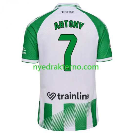 Real Betis Fotballdrakt Antony 7 Herre Hjemmedraktsett 2026-2027 Kortermet