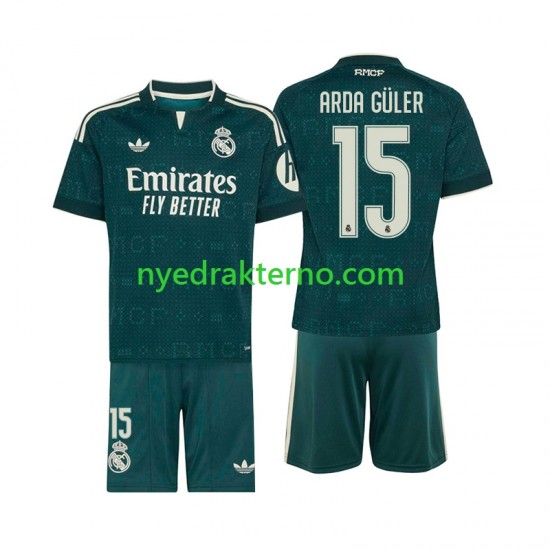 Real Madrid Fotballdrakt Arda Guler 15 Barn Bortedraktsett 2026-2027 Kortermet