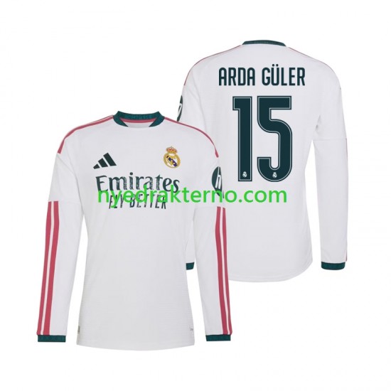Real Madrid Fotballdrakt Arda Guler 15 Herre Hjemmedraktsett 2026-2027 Langermet
