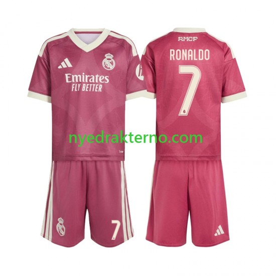 Real Madrid Fotballdrakt Cristiano Ronaldo 7 Barn Tredjedraktsett 2026-2027 Kortermet