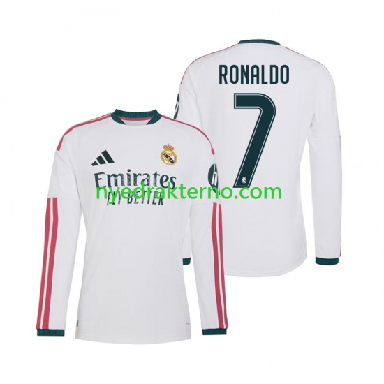 Real Madrid Fotballdrakt Cristiano Ronaldo 7 Herre Hjemmedraktsett 2026-2027 Langermet