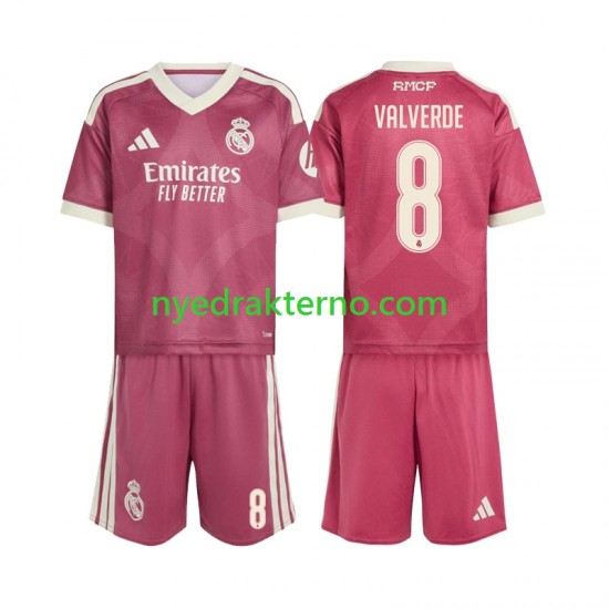 Real Madrid Fotballdrakt Federico Valverde 8 Barn Tredjedraktsett 2026-2027 Kortermet