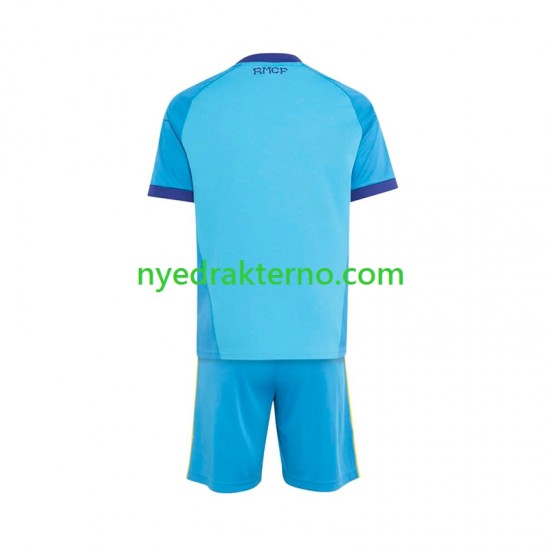 Real Madrid Fotballdrakt Keeper Barn Bortedraktsett 2026-2027 Kortermet