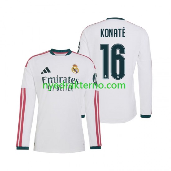 Real Madrid Fotballdrakt Ibrahima Konate 16 Herre Hjemmedraktsett 2026-2027 Langermet