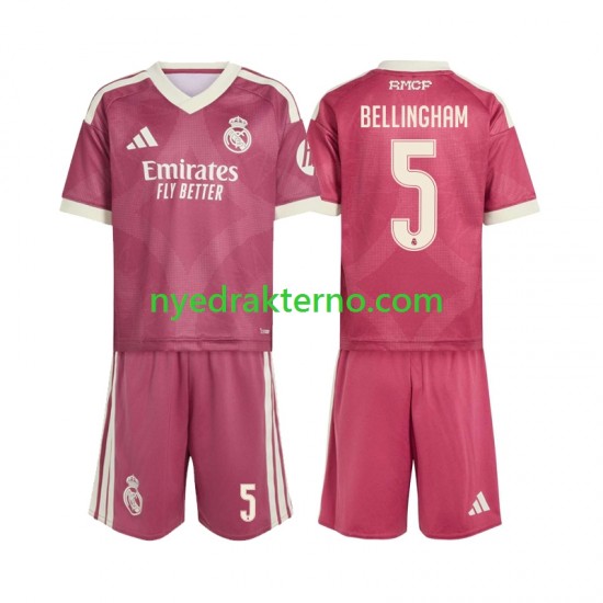 Real Madrid Fotballdrakt Jude Bellingham 5 Barn Tredjedraktsett 2026-2027 Kortermet
