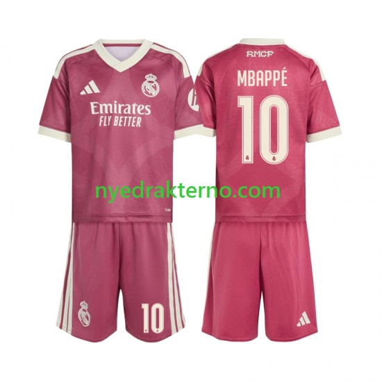 Real Madrid Fotballdrakt Mbappé Kylian 10 Barn Tredjedraktsett 2026-2027 Kortermet