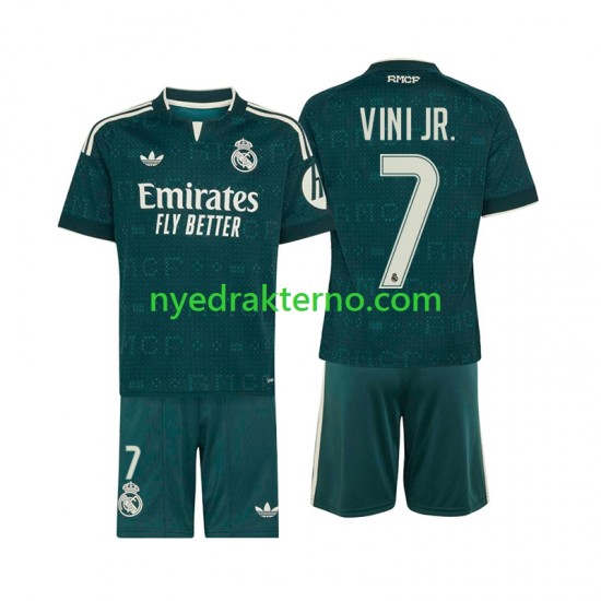 Real Madrid Fotballdrakt Vinicius Junior 7 Barn Bortedraktsett 2026-2027 Kortermet