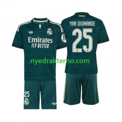 Real Madrid Fotballdrakt Yan Diomande 25 Barn Bortedraktsett 2026-2027 Kortermet