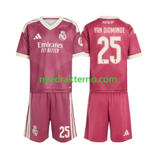 Real Madrid Fotballdrakt Yan Diomande 25 Barn Tredjedraktsett 2026-2027 Kortermet