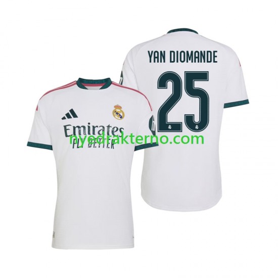 Real Madrid Fotballdrakt Yan Diomande 25 Herre Hjemmedraktsett 2026-2027 Kortermet