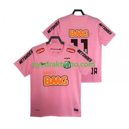 Fotballdrakt Santos Neymar JR 11 2012 2013 Retro Herre Fjerdedraktsett Kortermet