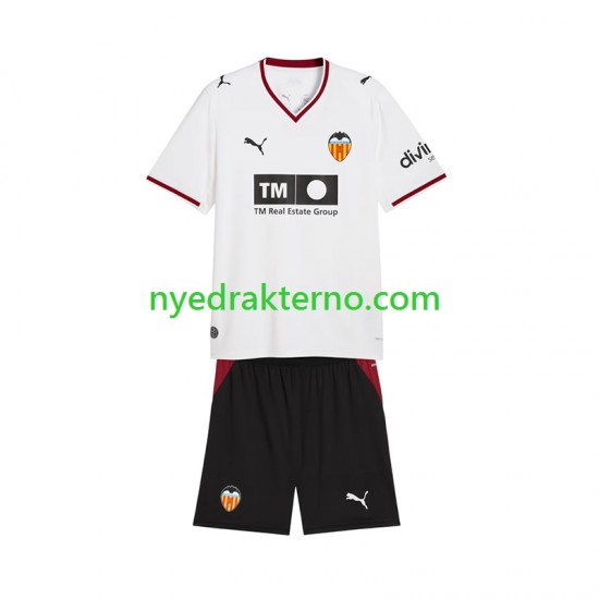 Valencia CF Fotballdrakt Barn Hjemmedraktsett 2026-2027 Kortermet