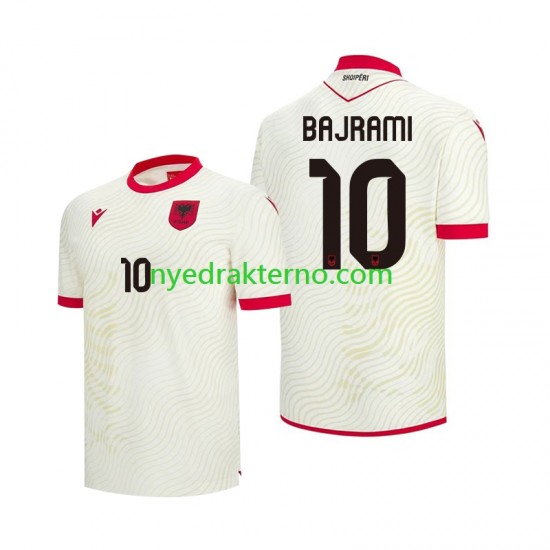Albania Fotballdrakt Nedim Bajrami 10 Herre Bortedraktsett Fotball-VM 2026 Kortermet