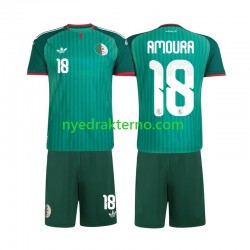 Algerie Fotballdrakt Mohamed Amoura 18 Barn Bortedraktsett 2026 Kortermet