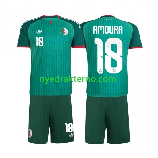 Algerie Fotballdrakt Mohamed Amoura 18 Barn Bortedraktsett 2026 Kortermet