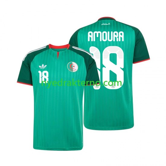 Algerie Fotballdrakt Mohamed Amoura 18 Herre Bortedraktsett 2026 Kortermet