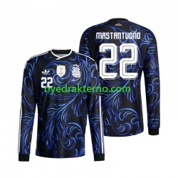 Argentina Fotballdrakt Franco Mastantuono 22 Herre Bortedraktsett Fotball-VM 2026 Langermet