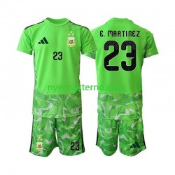 Argentina Fotballdrakt Emiliano Martinez 23 Keeper Barn Tredjedraktsett Fotball-VM 2026 Kortermet