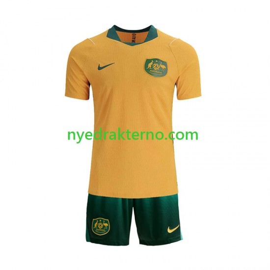Australia Fotballdrakt Barn Hjemmedraktsett Fotball-VM 2026 Kortermet