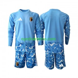 Belgia Fotballdrakt Keeper Barn Hjemmedraktsett Fotball-VM 2026 Langermet