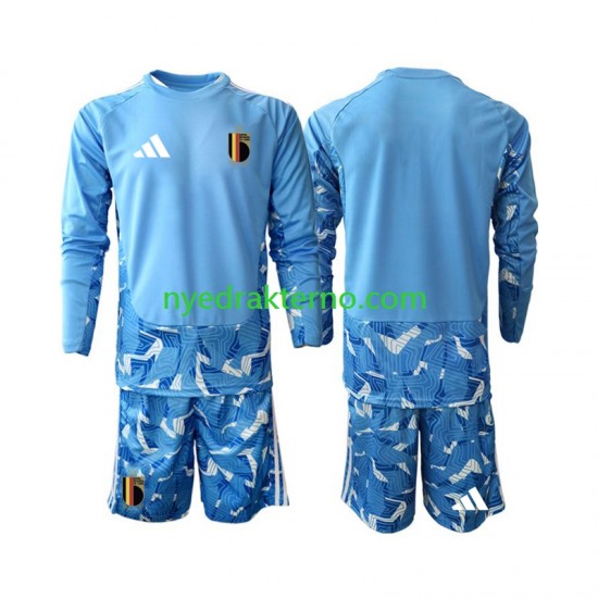 Belgia Fotballdrakt Keeper Barn Hjemmedraktsett Fotball-VM 2026 Langermet