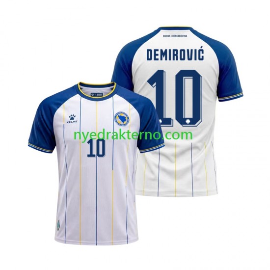 Bosnia Hercegovina Fotballdrakt Ermedin Demirovic 10 Herre Bortedraktsett Fotball-VM 2026 Kortermet