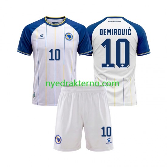 Bosnia Hercegovina Fotballdrakt Ermedin Demirovic 10 Barn Bortedraktsett Fotball-VM 2026 Kortermet