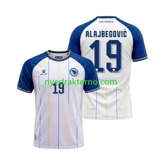 Bosnia Hercegovina Fotballdrakt Kerim Alajbegovic 19 Herre Bortedraktsett Fotball-VM 2026 Kortermet
