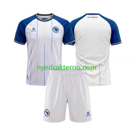 Bosnia Hercegovina Fotballdrakt Barn Bortedraktsett Fotball-VM 2026 Kortermet