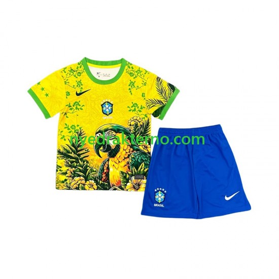 Brasil Fotballdrakt Special Barn Hjemmedraktsett 2026 Kortermet