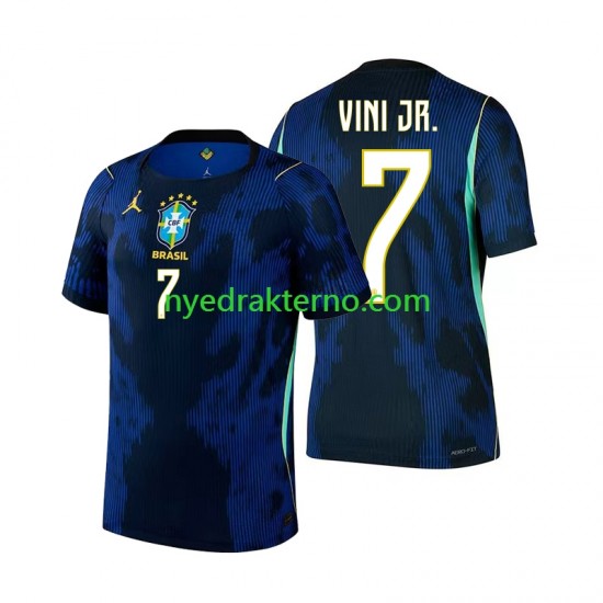Brasil Fotballdrakt Vinicius Junior 7 Herre Bortedraktsett Fotball-VM 2026 Kortermet