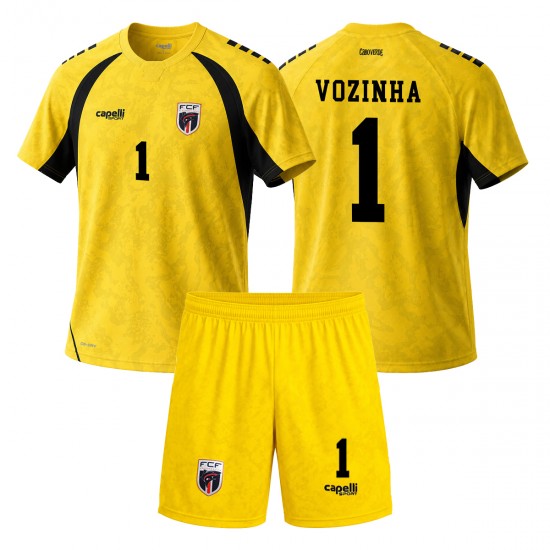 Fotballdrakt Cape Verde Vozinha 1 Barn Bortedraktsett Fotball-VM 2026 Kortermet