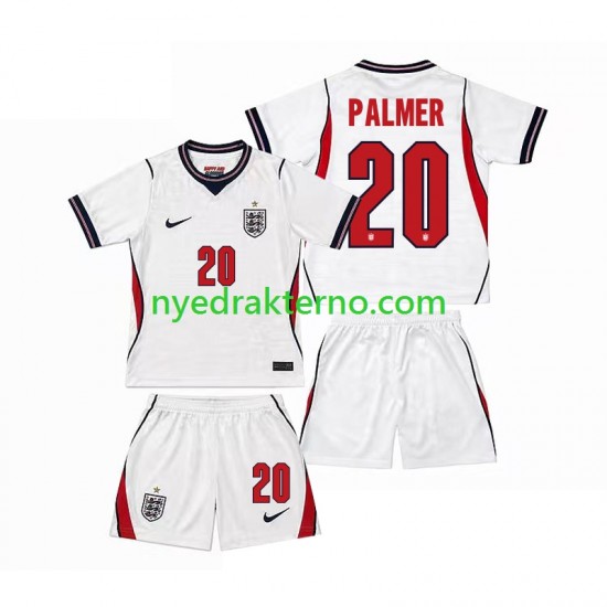 England Fotballdrakt Cole Palmer 20 Barn Hjemmedraktsett Fotball-VM 2026 Kortermet