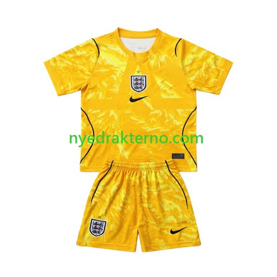 England Fotballdrakt Keeper Barn Fjerdedraktsett Fotball-VM 2026 Kortermet