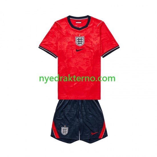 England Fotballdrakt Barn Bortedraktsett Fotball-VM 2026 Kortermet