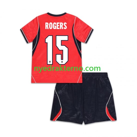 England Fotballdrakt Morgan Rogers 15 Barn Bortedraktsett Fotball-VM 2026 Kortermet