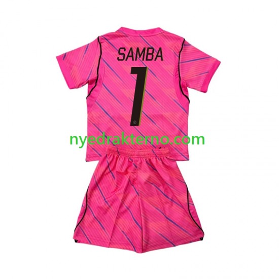 Frankrike Fotballdrakt Brice Samba 1 Keeper Barn Bortedraktsett Fotball-VM 2026 Kortermet