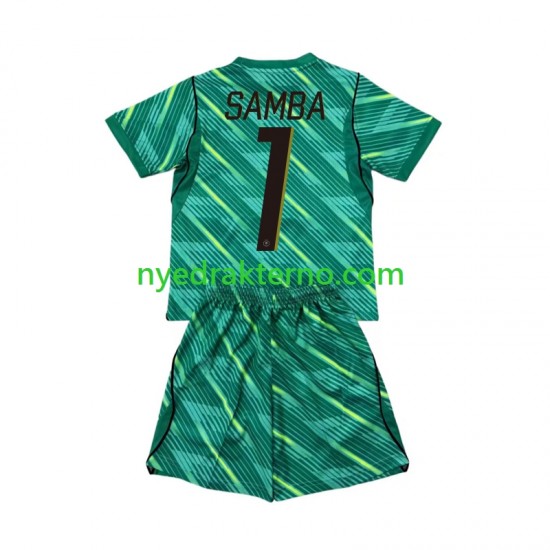 Frankrike Fotballdrakt Brice Samba 1 Keeper Barn Tredjedraktsett Fotball-VM 2026 Kortermet