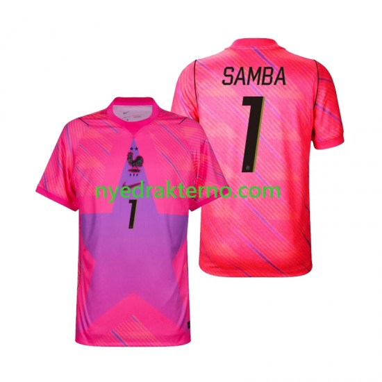 Frankrike Fotballdrakt Brice Samba 1 Keeper Herre Bortedraktsett Fotball-VM 2026 Kortermet
