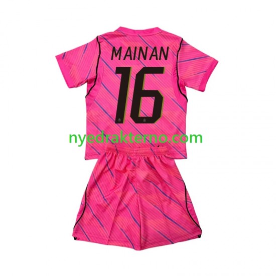 Frankrike Fotballdrakt Mike Maignan 16 Keeper Barn Bortedraktsett Fotball-VM 2026 Kortermet