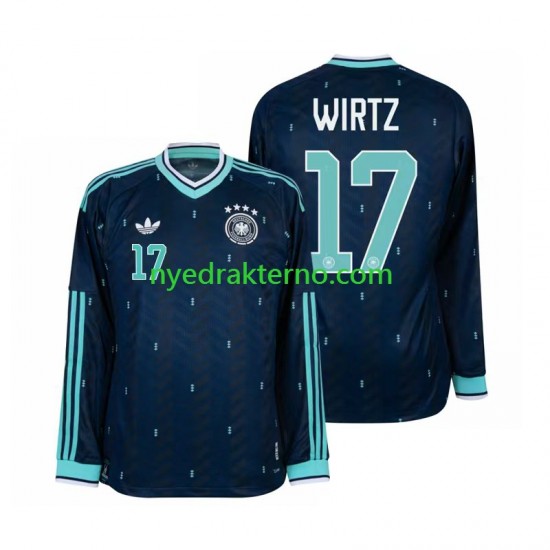 Tyskland Fotballdrakt Florian Wirtz 17 Herre Bortedraktsett Fotball-VM 2026 Langermet