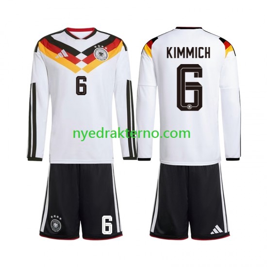Tyskland Fotballdrakt Joshua Kimmich 6 Barn Hjemmedraktsett Fotball-VM 2026 Langermet