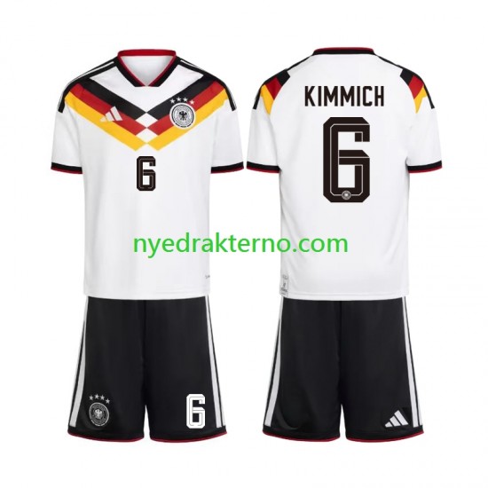 Tyskland Fotballdrakt Joshua Kimmich 6 Barn Hjemmedraktsett Fotball-VM 2026 Kortermet