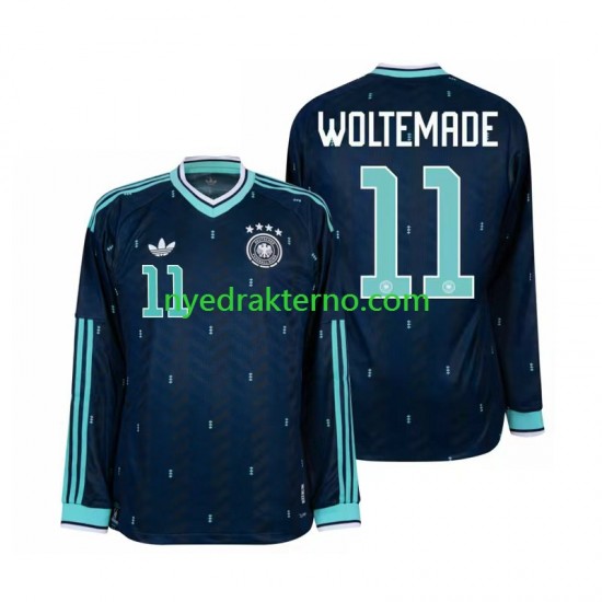 Tyskland Fotballdrakt Nick Woltemade 11 Herre Bortedraktsett Fotball-VM 2026 Langermet